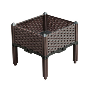 SOGA 40cm Raised Planter Box Vegetable Herb Flower Outdoor Plastic Plants Garden Bed with Legs Soga