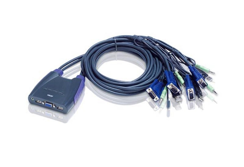 Aten CS64US 4 Port USB VGA/ Audio Cable KVM Switch Deals499