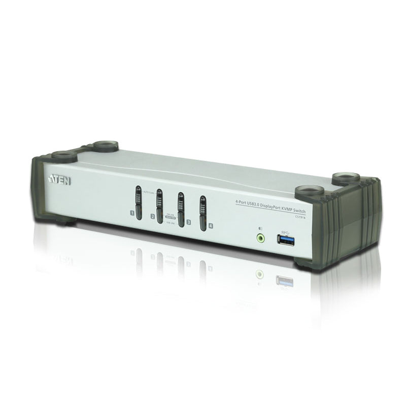 Aten CS1914 4 Port USB 3.0 DisplayPort KVMPâ„¢ Switch Deals499