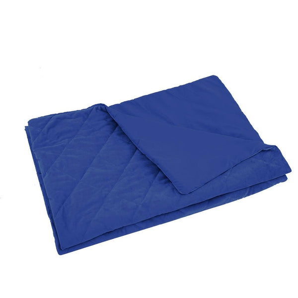DreamZ 198x122cm Anti Anxiety Weighted Blanket Cover Polyester Cover Only Blue DreamZ