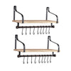 Levede Floating Shelf Brackets Wall Shelves Mount Display Rack Storage Hook 2pcs Deals499