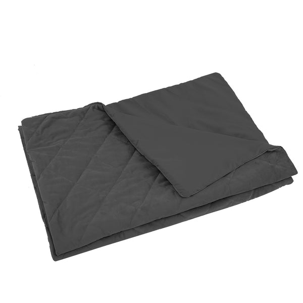 DreamZ 121x91cm Anti Anxiety Weighted Blanket Cover Polyester Cover Only Grey DreamZ