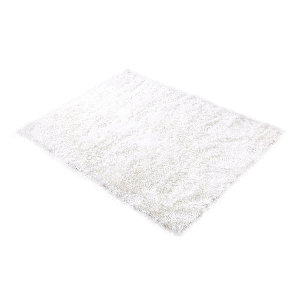 Floor Rugs Sheepskin Shaggy Rug Area Carpet Bedroom Living Room Mat 60X120 White Deals499