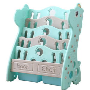 BoPeep Kids Bookshelf Bookcase Magazine Rack Organiser Shelf Children Green Deals499