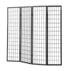 Levede 4 Panel Free Standing Foldable  Room Divider Privacy Screen Black Frame Deals499