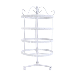 Earring Holder Stand Jewelry Display Hanging Rack Storage Metal Organizer 4 Tier White Deals499