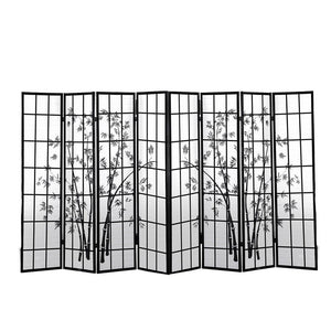 Levede 8 Panel Free Standing Foldable  Room Divider Privacy Screen Bamboo Print Deals499