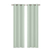 2x Blockout Curtains Panels 3 Layers Eyelet Room Darkening 132x160cm Green Deals499