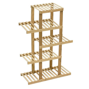 5 Tiers Premium Bamboo Wooden Plant Stand In/outdoor Garden Planter Flower shelf Deals499