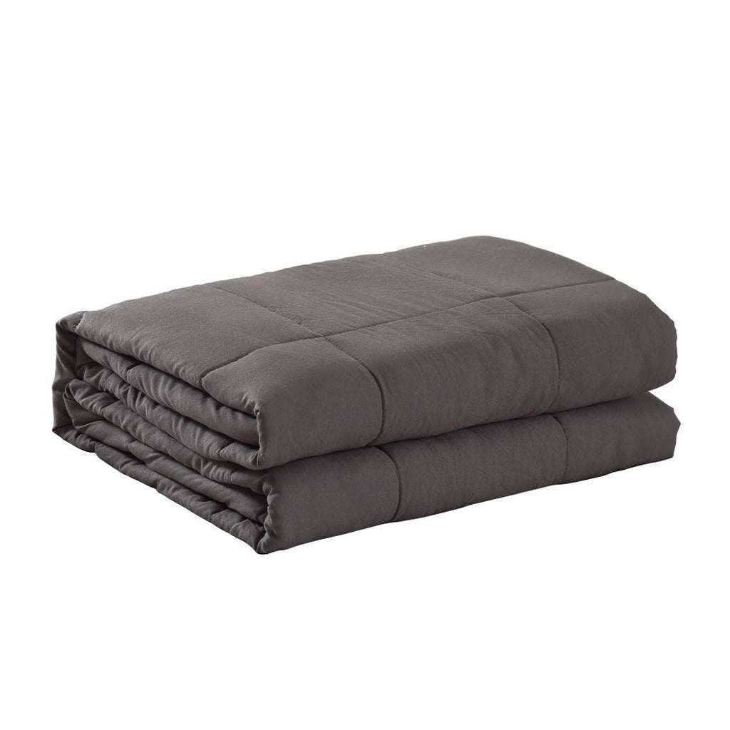 DreamZ Weighted Blanket Heavy Gravity Deep Relax 9KG Adult Double Grey Deals499