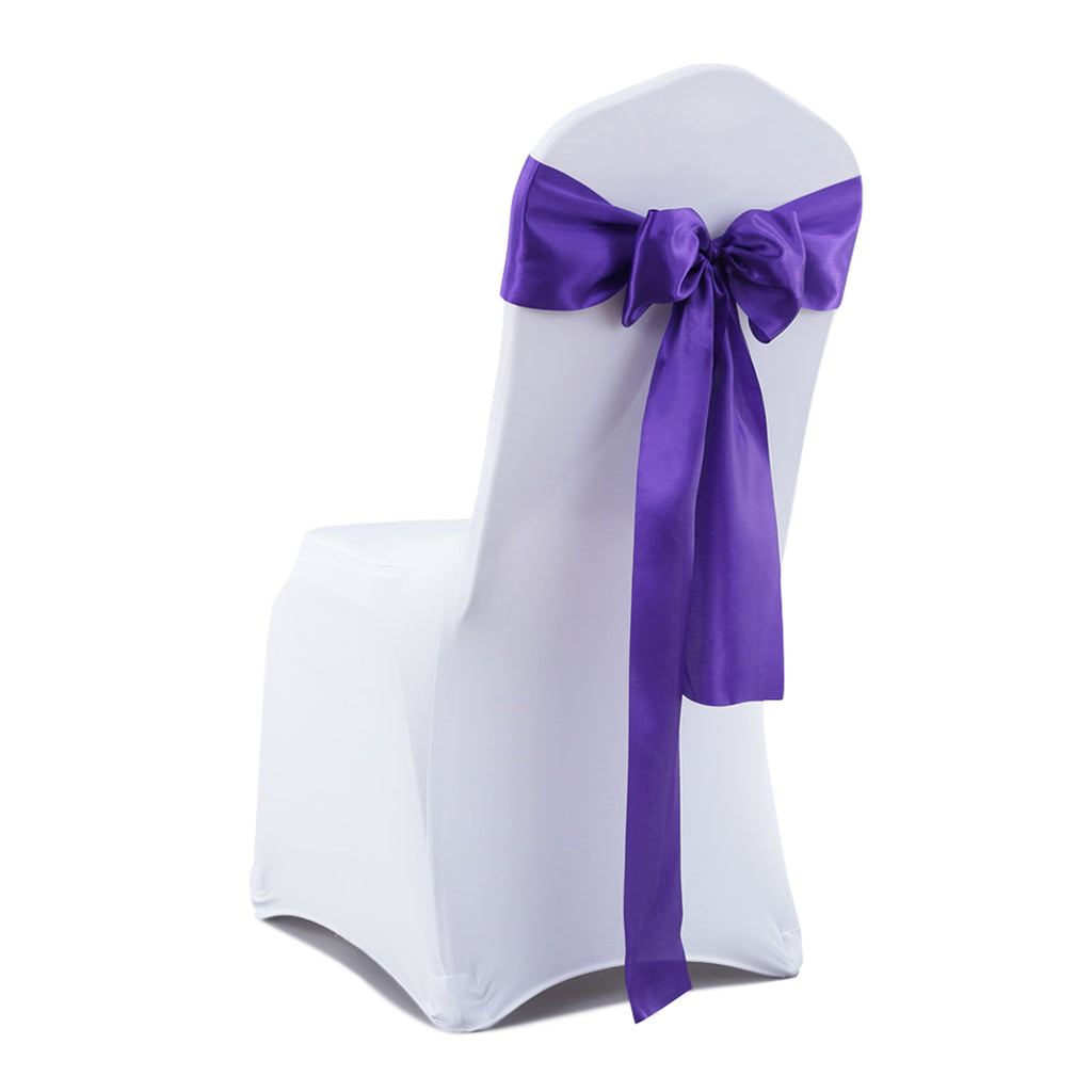 50x Satin Chair Sashes Cloth Cover Wedding Party Event Decoration Table Runner Deals499