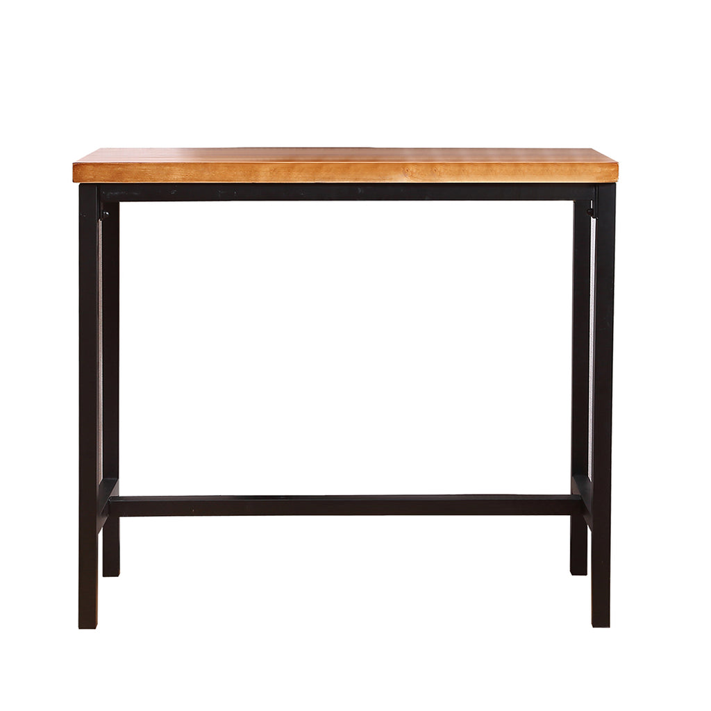 Levede Vintage Industrial Wood Bar Table Kitchen Cafe Office Desk Steel Legs Deals499