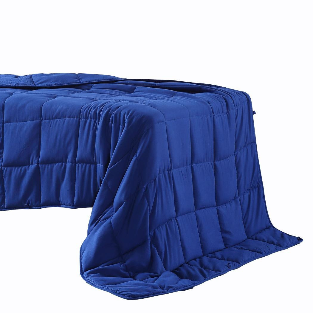 DreamZ Weighted Blanket Heavy Gravity Deep Relax 5KG Adult Double Navy Deals499