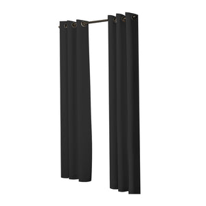 DreamZ Blockout Curtain Blackout Curtains Eyelet Room 102x213cm Black Deals499