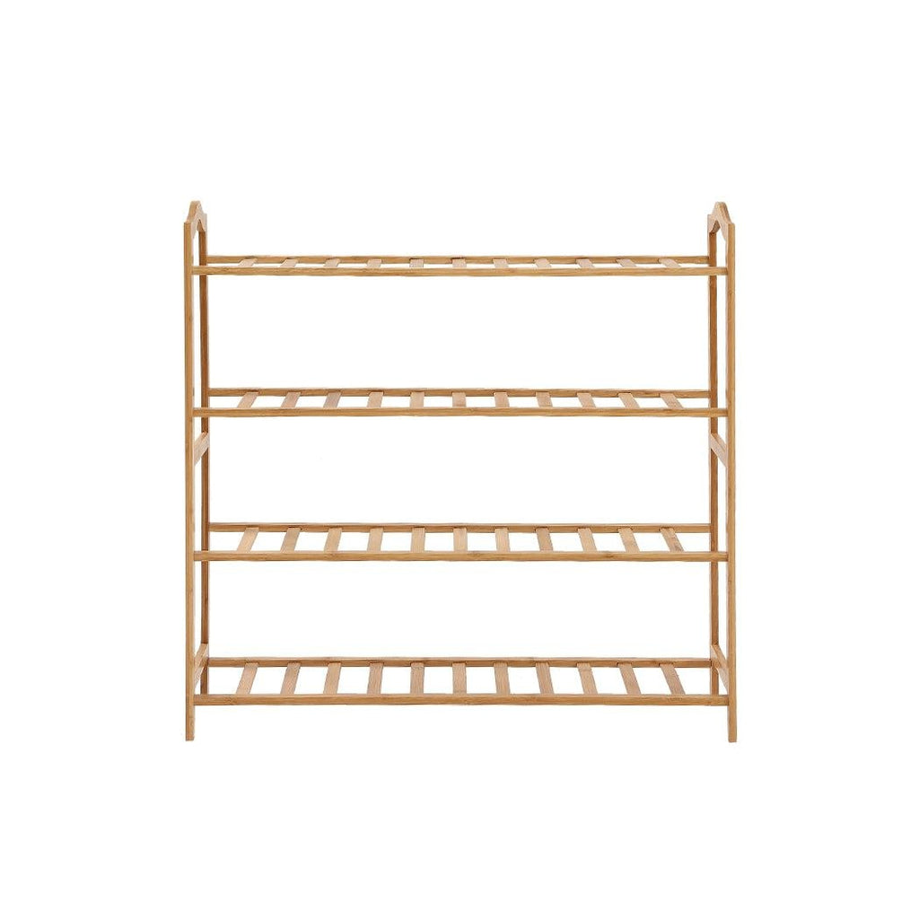 Levede Bamboo Shoe Rack Storage Wooden Organizer Shelf Stand 4 Tiers Layers 80cm Deals499