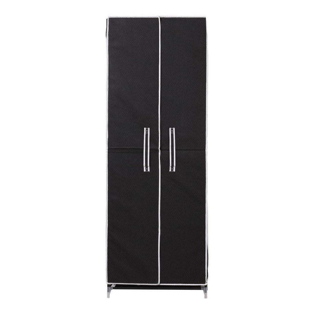 Levede 10Tiers Shoe Rack Portable Storage Cabinet Organiser Wardrobe Black Cover Deals499