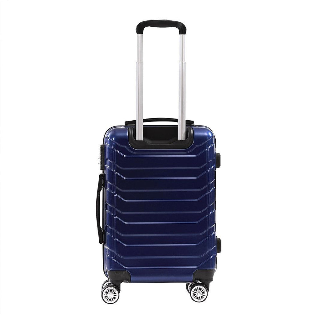 Suitcase Luggage Set 3 Piece Sets Travel Organizer Hard Cover Packing Lock Navy Deals499