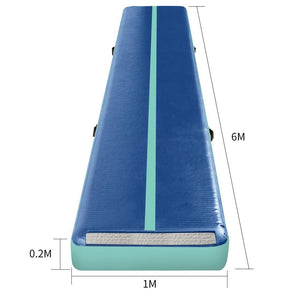 6x1M Air Track Inflatable Mat Airtrack Tumbling Electric Air Pump Gymnastics Deals499