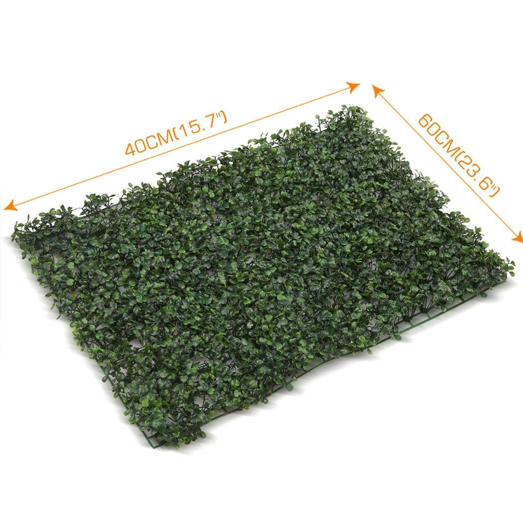 10x Artificial Boxwood Hedge Fake Vertical Garden Green Wall Mat Fence Outdoor Deals499
