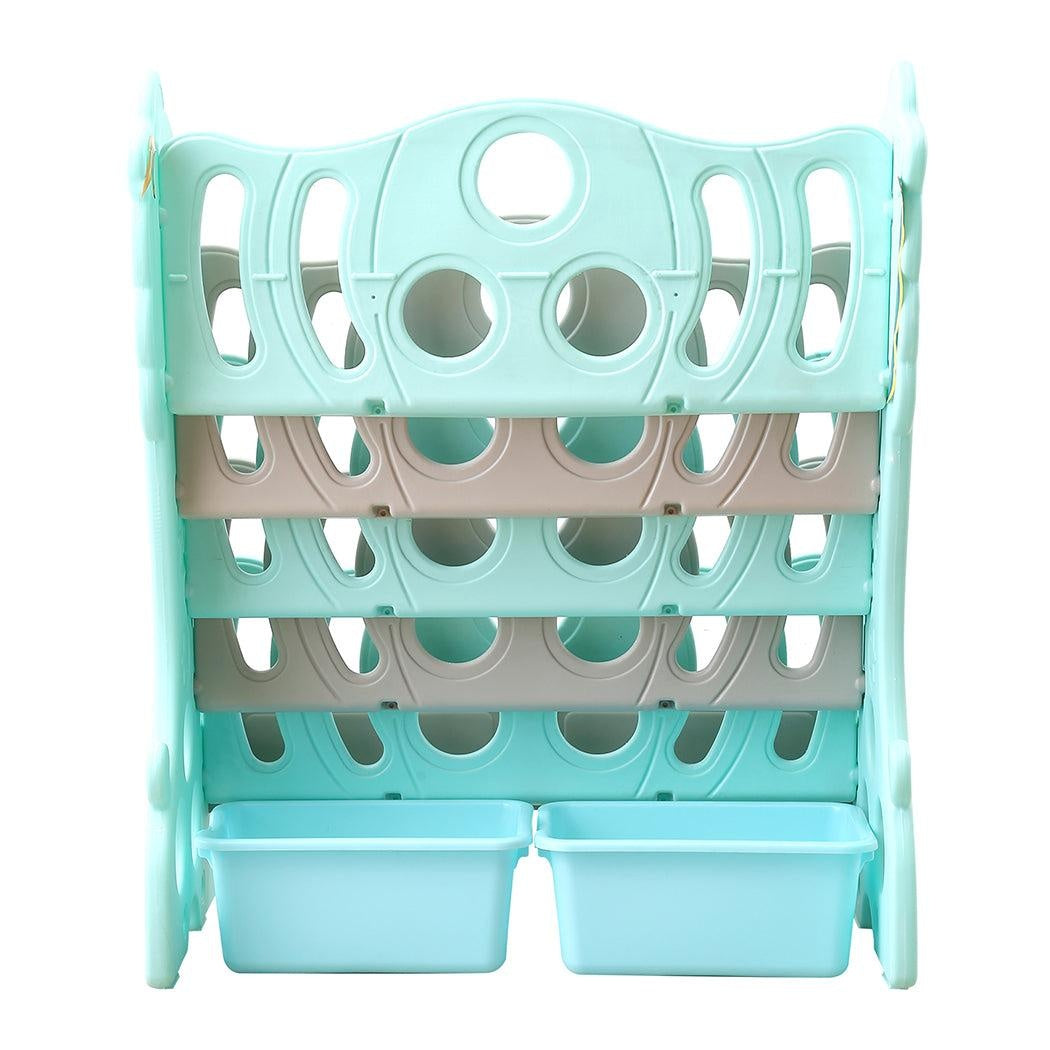 BoPeep Kids Bookshelf Bookcase Magazine Rack Organiser Shelf Children Green Deals499