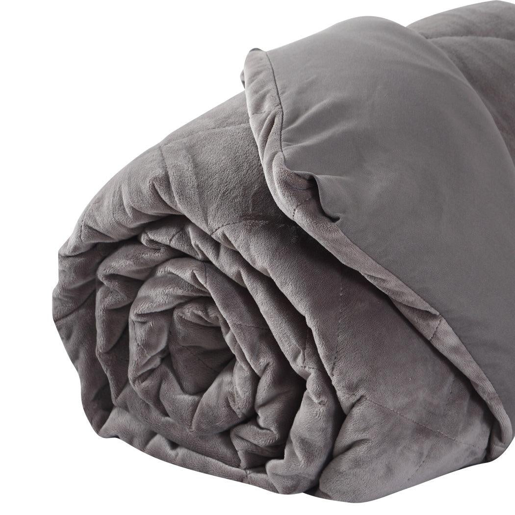 DreamZ 7KG Anti Anxiety Weighted Blanket Gravity Blankets Grey Colour Deals499