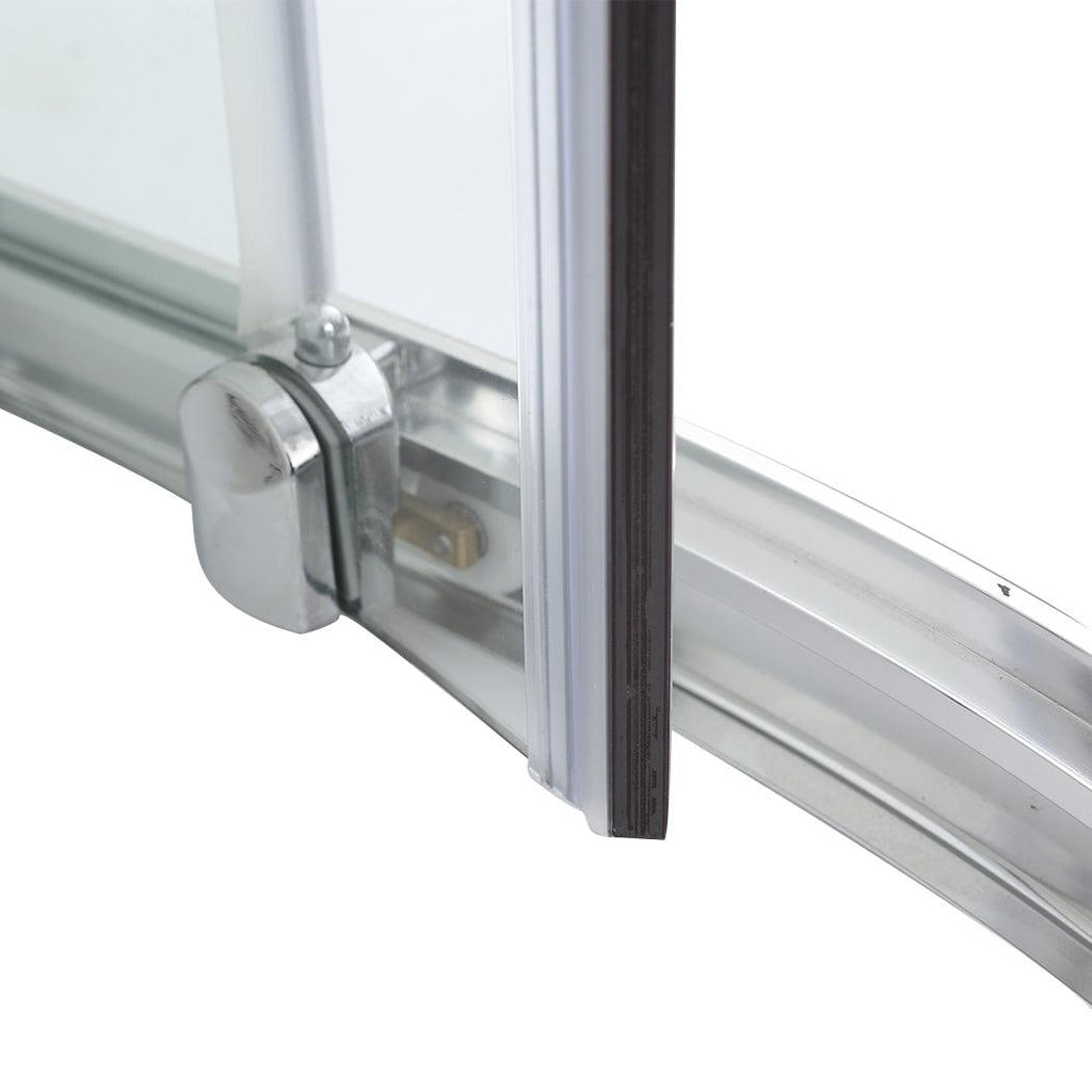 Levede Shower Screen Screens Door Seal Enclosure Glass PanelCurved800x800x1900mm Deals499