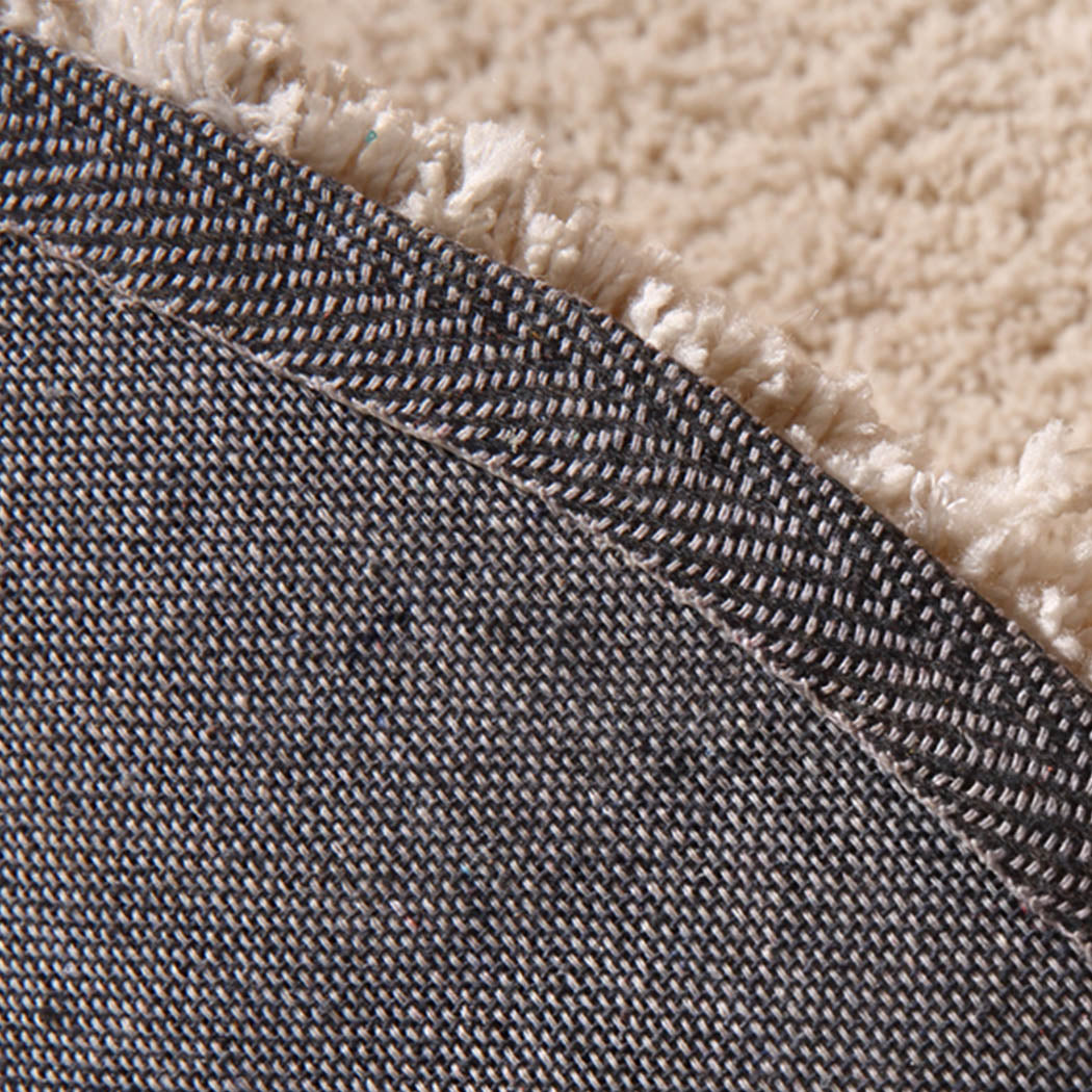 Ultra Soft Anti Slip Rectangle Plush Shaggy Floor Rug Carpet in Beige 200x300cm Deals499