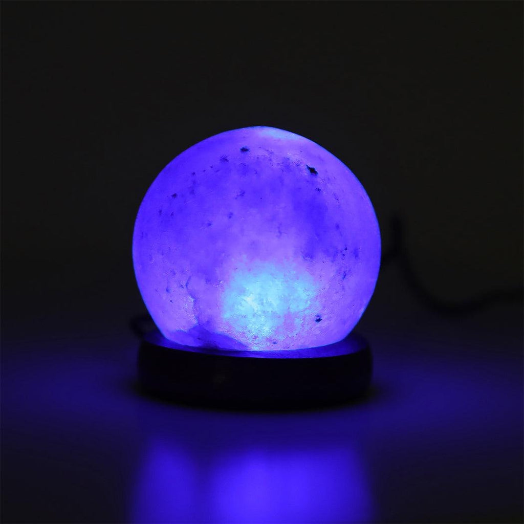 Himalayan Salt Lamp Globe USB Natural Crystal Rock Cord Night Light Lamps Globes Deals499