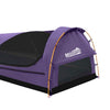 Mountview Double Swag Camping Swags Canvas Dome Tent Hiking Mattress Purple Deals499