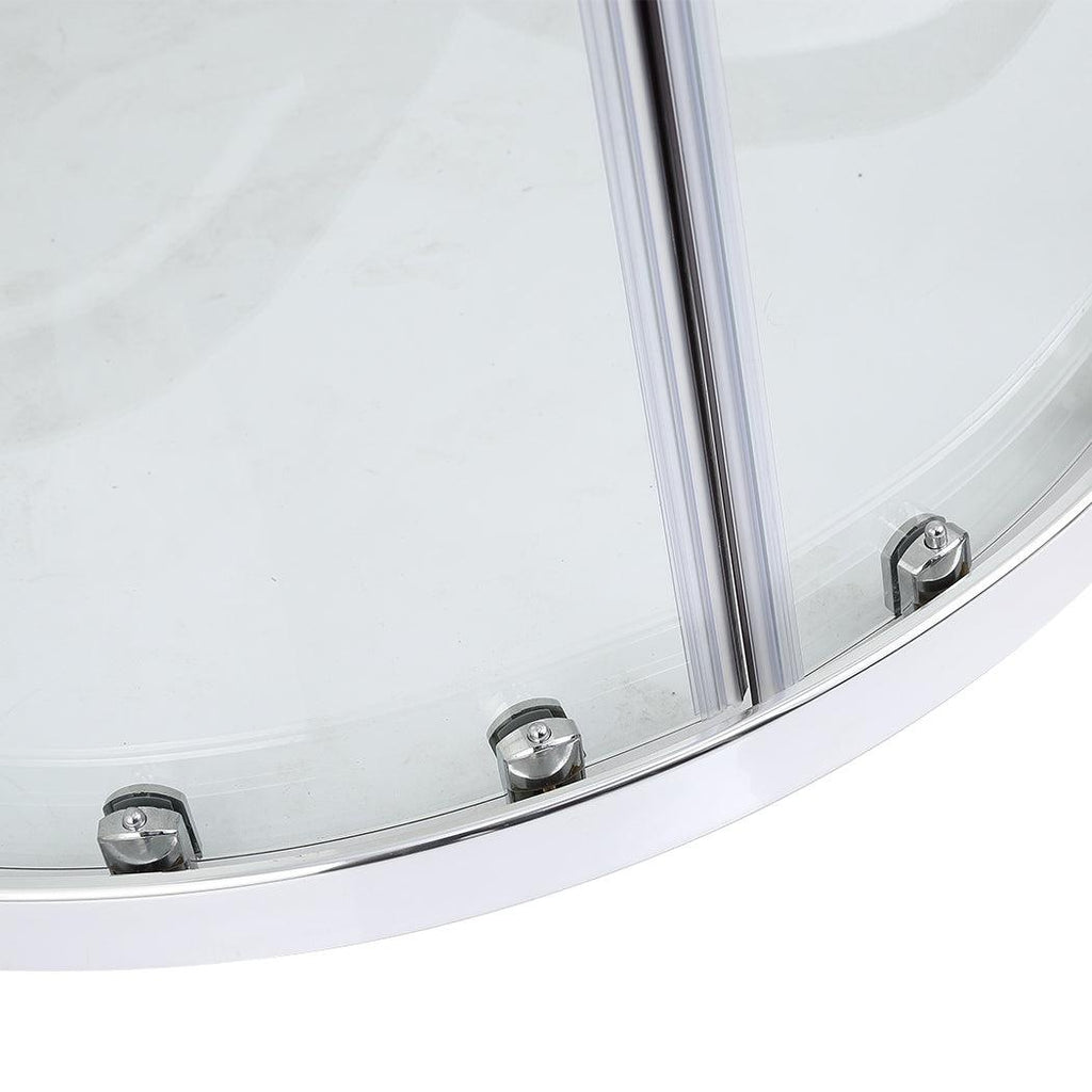Levede Shower Screen Screens Door Seal Enclosure Glass PanelCurved800x800x1900mm Deals499