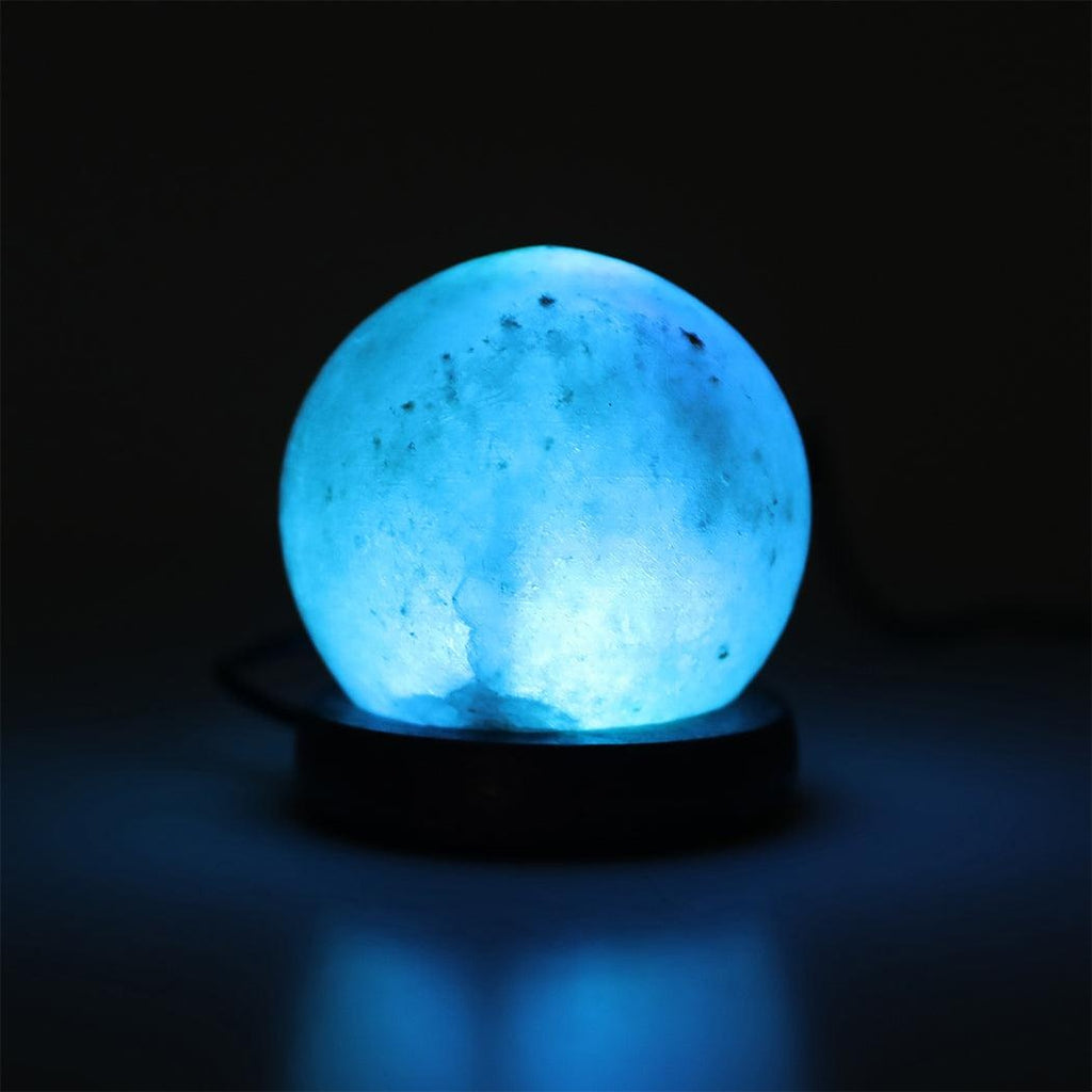 Himalayan Salt Lamp Globe USB Natural Crystal Rock Cord Night Light Lamps Globes Deals499