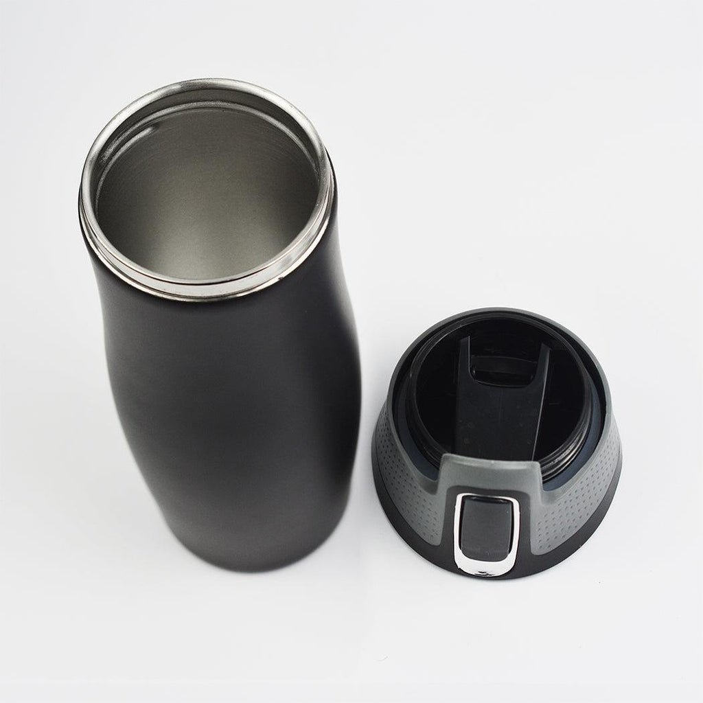 473ml 16OZ Thermal Coffee Hot Water Travel Mug Drink Bottle Flask Autoseal Black Deals499