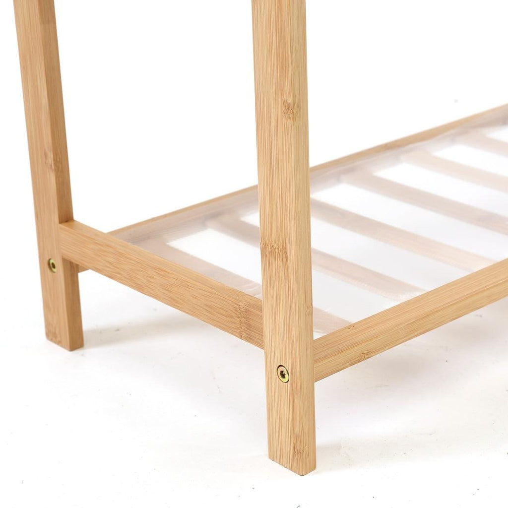 Levede Bamboo Shoe Rack Storage Wooden Organizer Shelf Stand 4 Tiers Layers 80cm Deals499