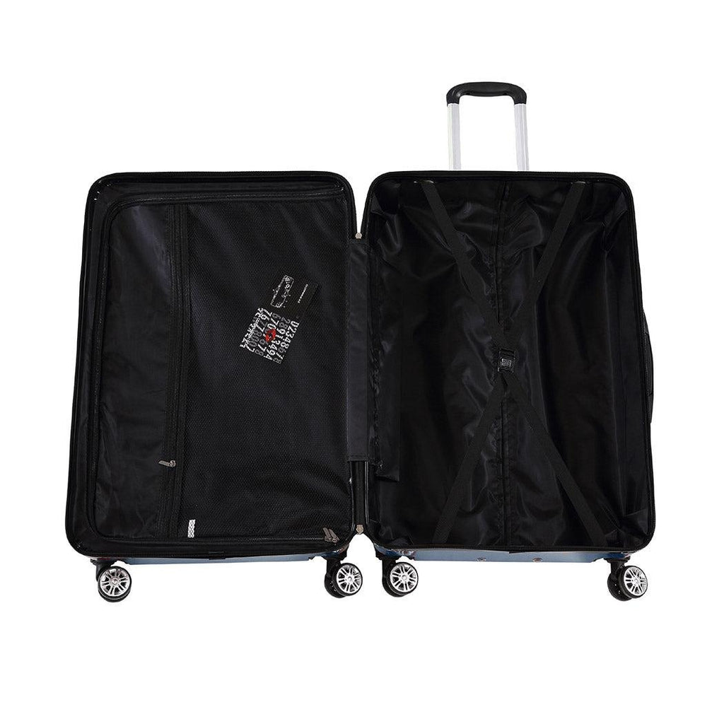 Suitcase Luggage Set 3 Piece Sets Travel Organizer Hard Cover Packing Lock Navy Deals499