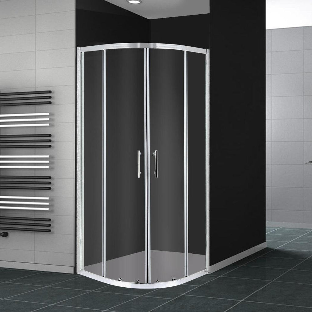 Levede Shower Screen Screens Door Seal Enclosure Glass PanelCurved800x800x1900mm Deals499