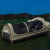 Mountview King Single Swag Camping Swags Canvas Dome Tent Hiking Mattress Grey Deals499