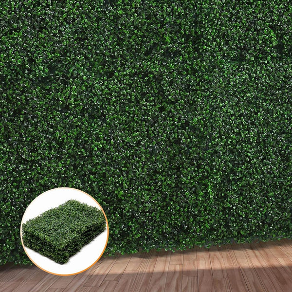 1x Artificial Boxwood Hedge Fake Vertical Garden Green Wall Mat Fence Outdoor Deals499