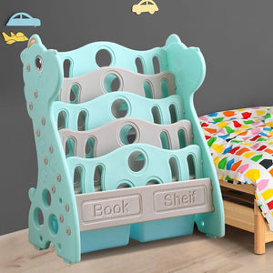 BoPeep Kids Bookshelf Bookcase Magazine Rack Organiser Shelf Children Green Deals499