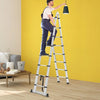 1.6M+1.6M Telescopic Aluminium Multipurpose Ladder Extension Alloy Extendable Step Deals499