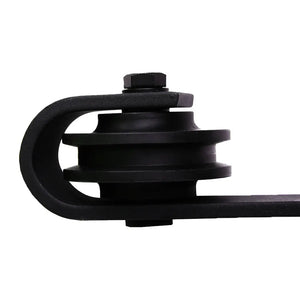 1.83M Antique Classic Style Single Sliding Barn Door Hardware Track Roller Kit Deals499