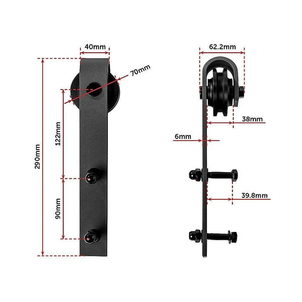 1.8m Sliding Barn Door Hardware Deals499