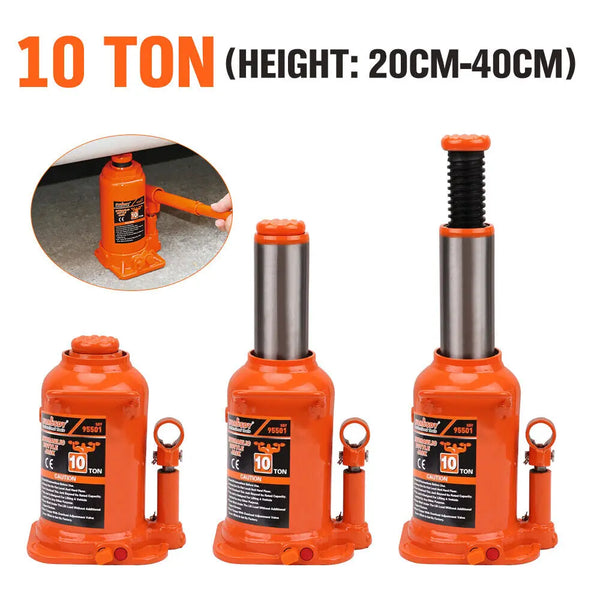 10 Ton Hydraulic Bottle Jack w/Safety Valve Car Van Truck Caravan Lift SUV 4WD from Deals499 at Deals499