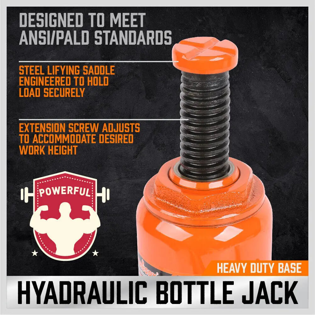 10 Ton Hydraulic Bottle Jack w/Safety Valve Car Van Truck Caravan Lift SUV 4WD from Deals499 at Deals499