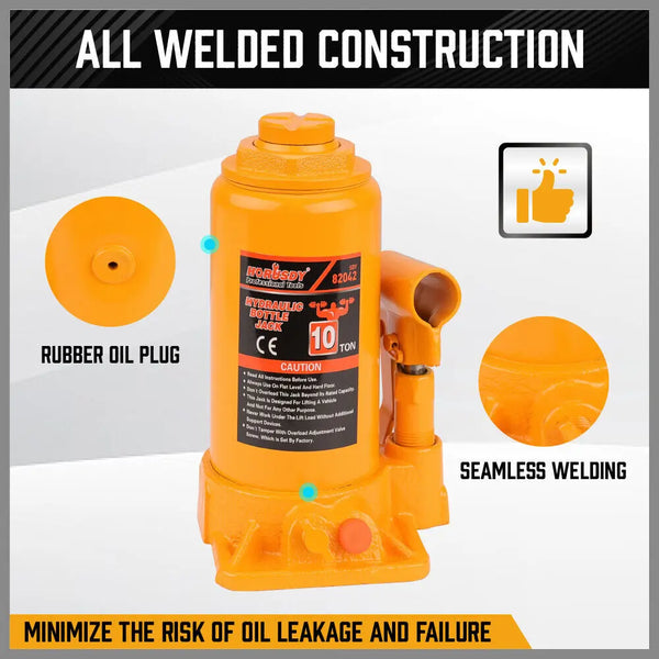 10 Ton Hydraulic Bottle Jack w/Safety Valve Car Van Truck Caravan Lift SUV 4WD from Deals499 at Deals499