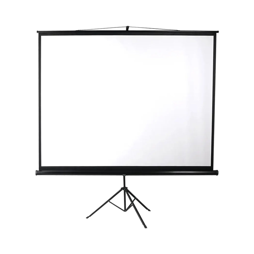 100 Inch Projector Screen Tripod Stand Home Pull Down Outdoor Screens Cinema 3D Deals499