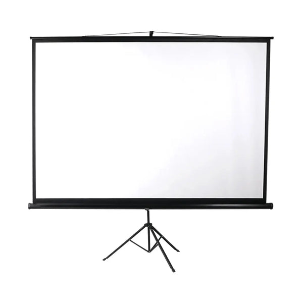 100 Inch Projector Screen Tripod Stand Home Pull Down Outdoor Screens Cinema 3D Deals499