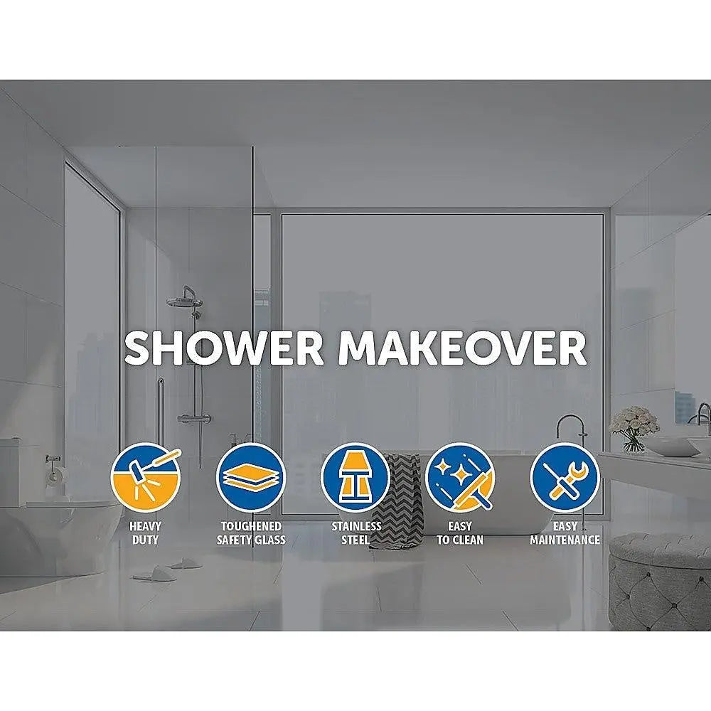 1000 x 900mm Frameless 10mm Glass Shower Screen By Della Francesca Deals499