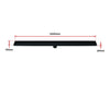 1000mm Tile Insert Bathroom Shower Black Grate Drain w/Centre outlet Floor Waste Deals499