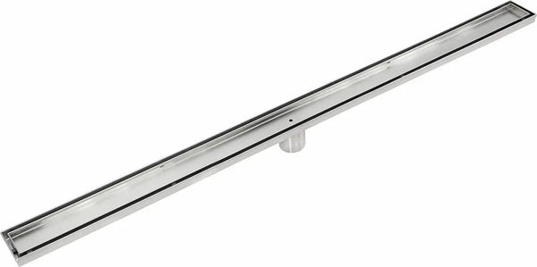 1000mm Tile Insert Bathroom Shower Stainless Steel Grate Drain w/Centre outlet Floor Waste Deals499
