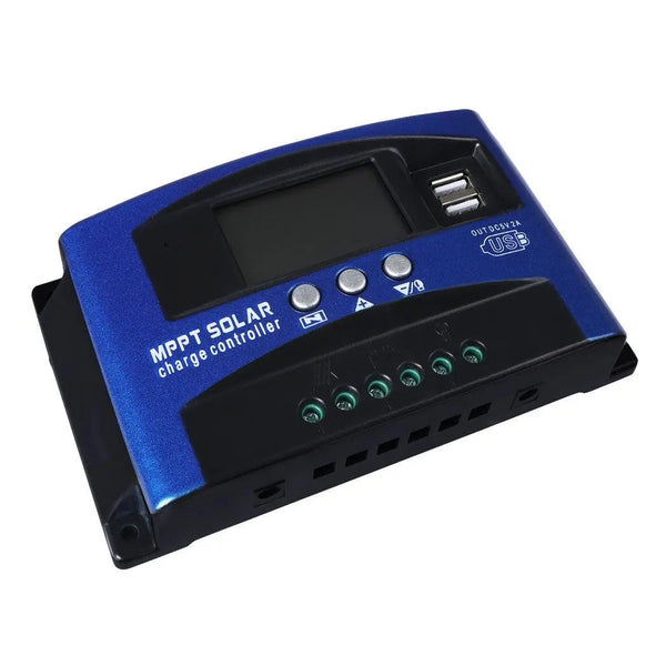 100A Solar Panel Charge Controller 12V 24V Regulator Auto Dual USB Mppt Battery Deals499